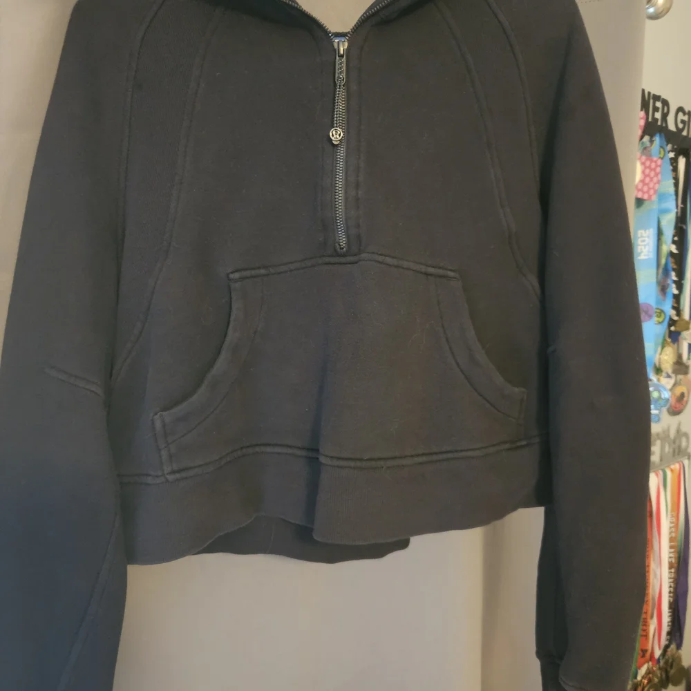 Lululemon Athletica Black Scuba Oversized Half-Zip Hoodie